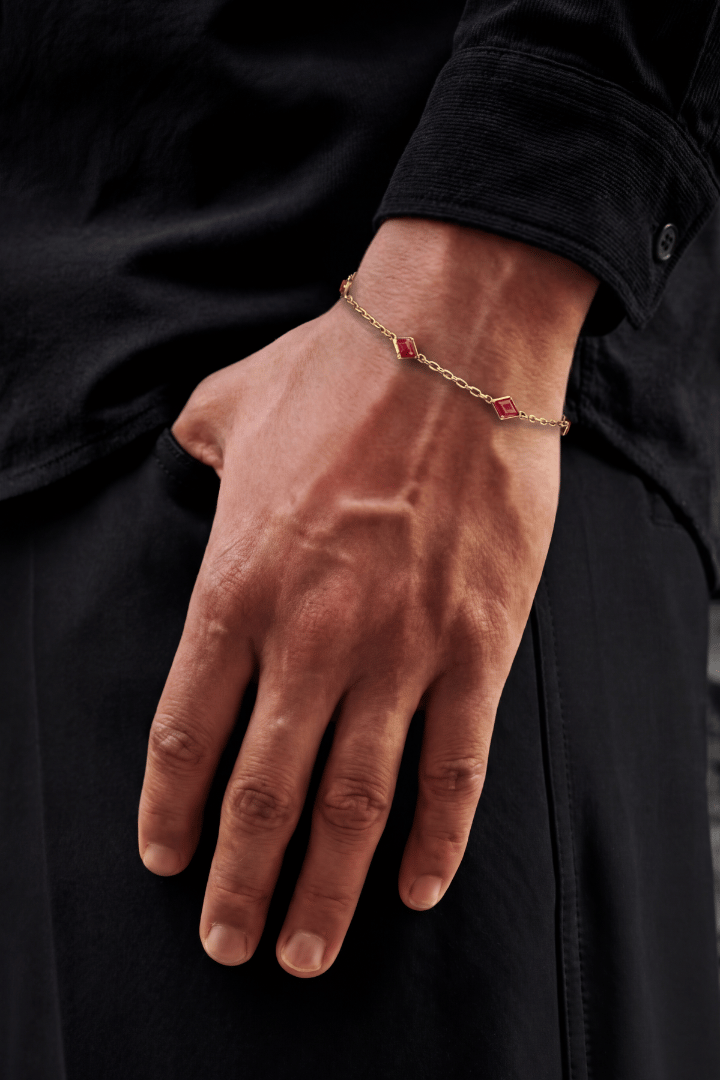 Pulsera Red Gem Oro