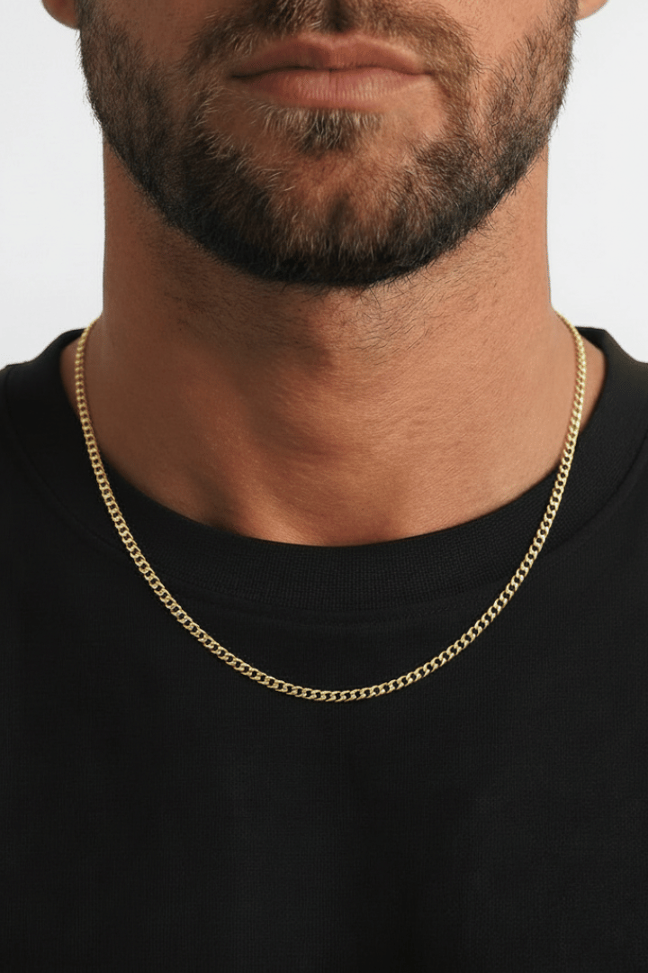 Cadena Miami Cuban Oro 3mm