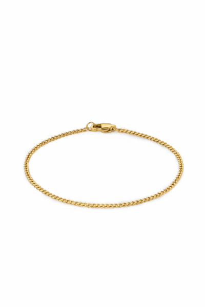 Pulsera Minimal Cuban Oro 2mm