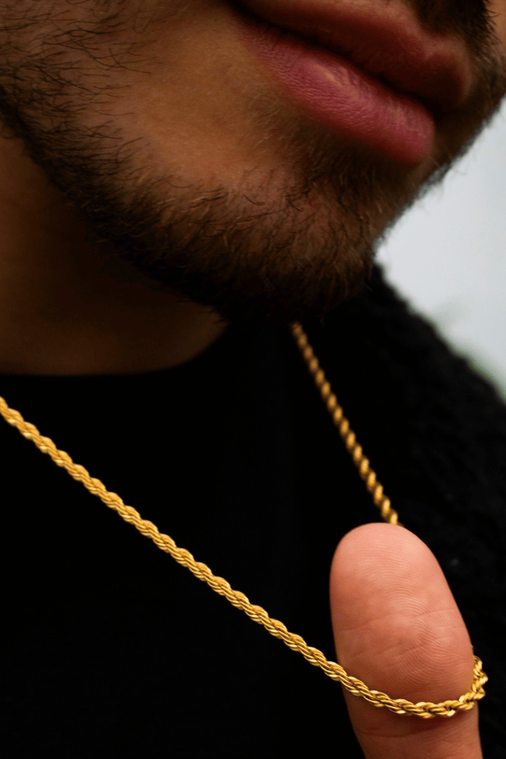 Cadena Rope Oro 3mm