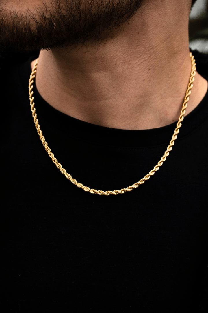 Cadena Rope Oro 4mm