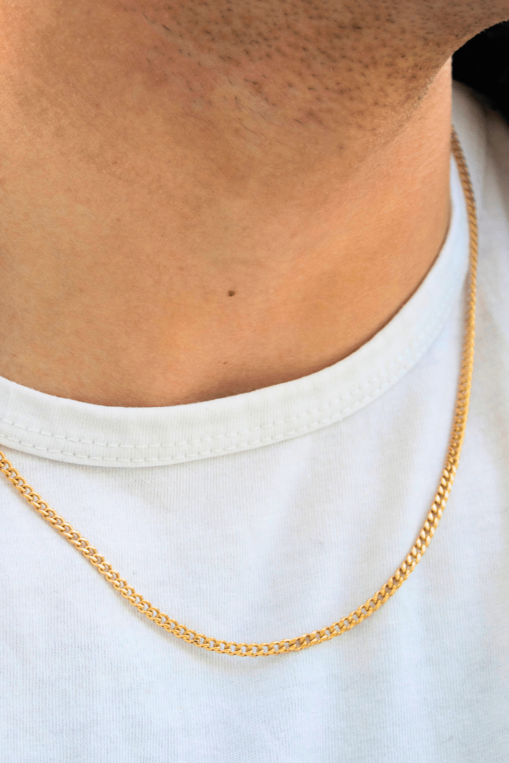 Cadena Miami Cuban Oro 3mm