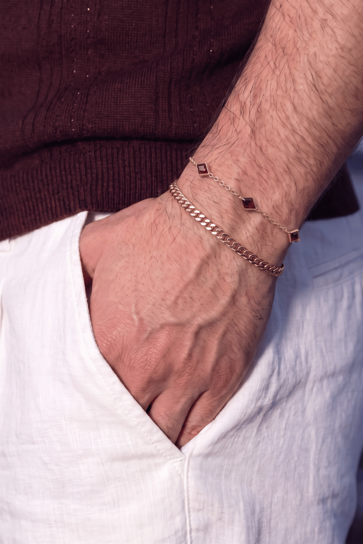 Pulsera Red Gem Oro