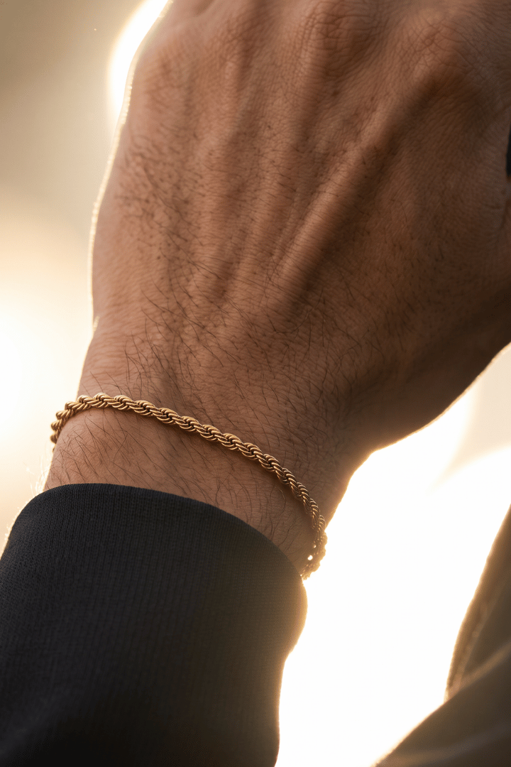 Pulsera Rope Oro 3mm