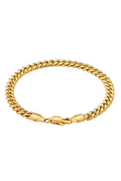 Pulsera Miami Cuban 5mm Oro
