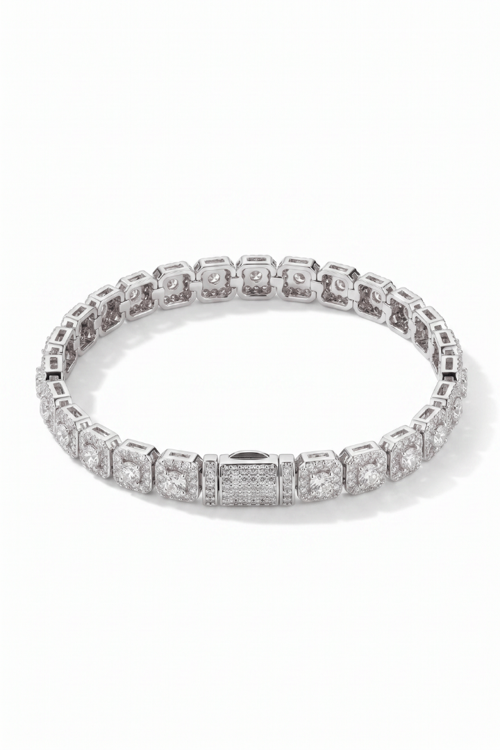 Pulsera Square Tennis 5mm