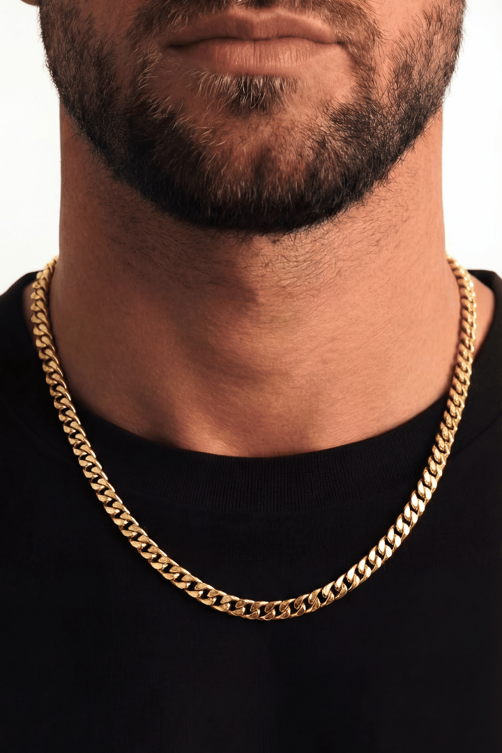 Cadena Cuban Link Oro 8mm