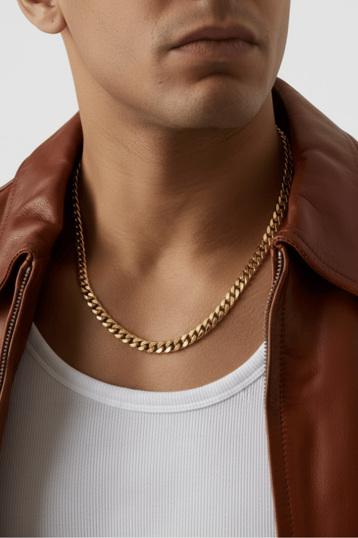 Cadena Cuban Link Oro 8mm