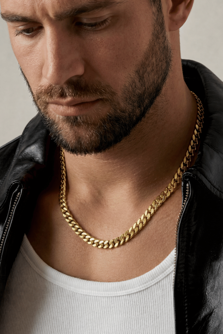 Cadena Cuban Link Oro 8mm